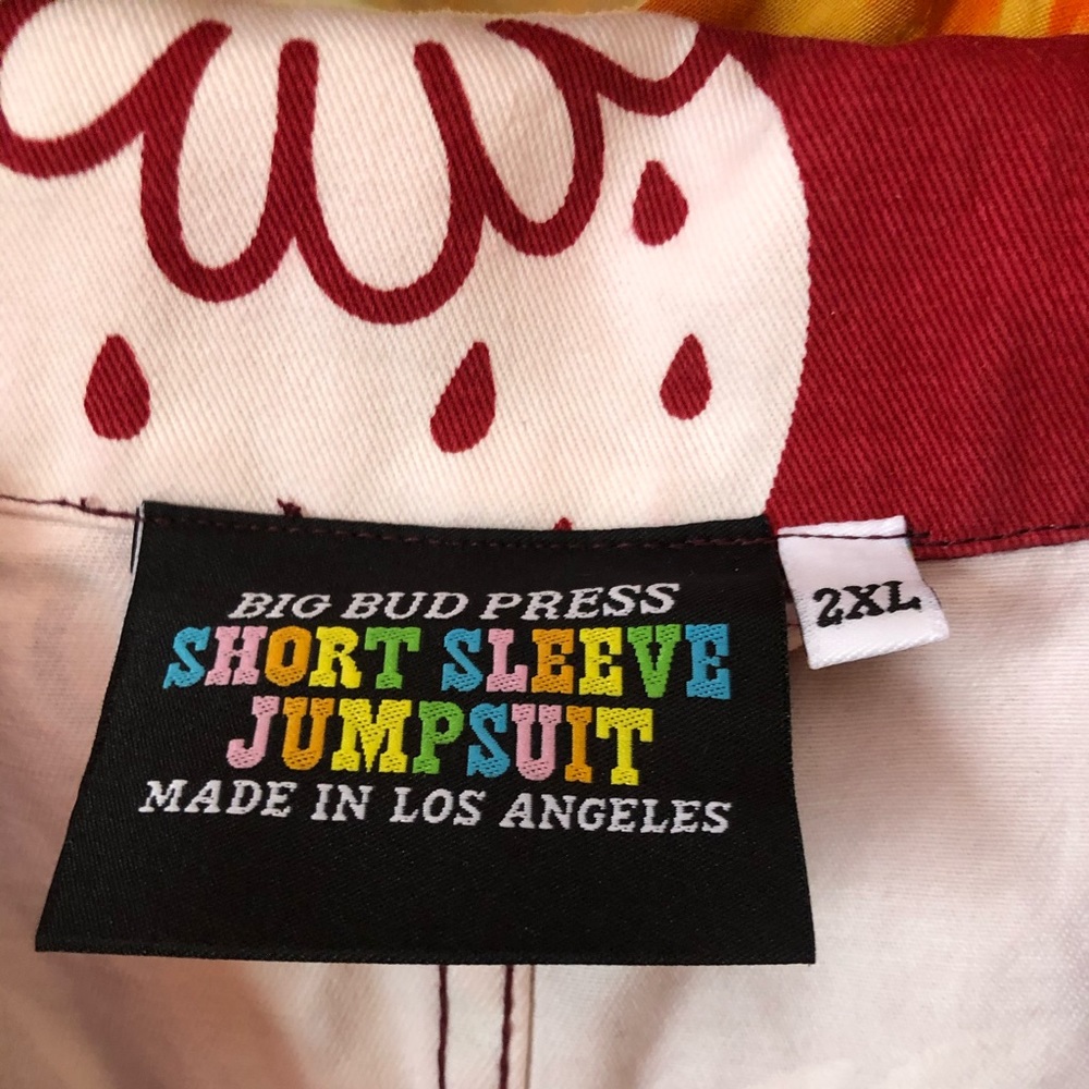 RARE limited press Big Bud Press 2XL Strawbaby Jumpsuit